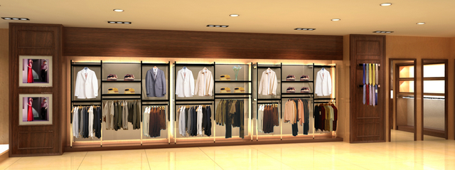 貴州服裝柜 左立面